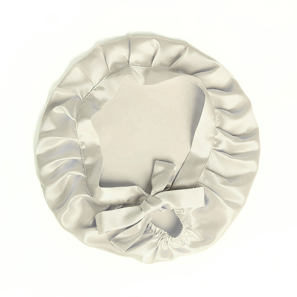 Deluxe Seiden Schlafhaube "Schleife"