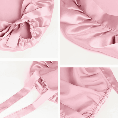 Deluxe Seiden Schlafhaube "Schleife"