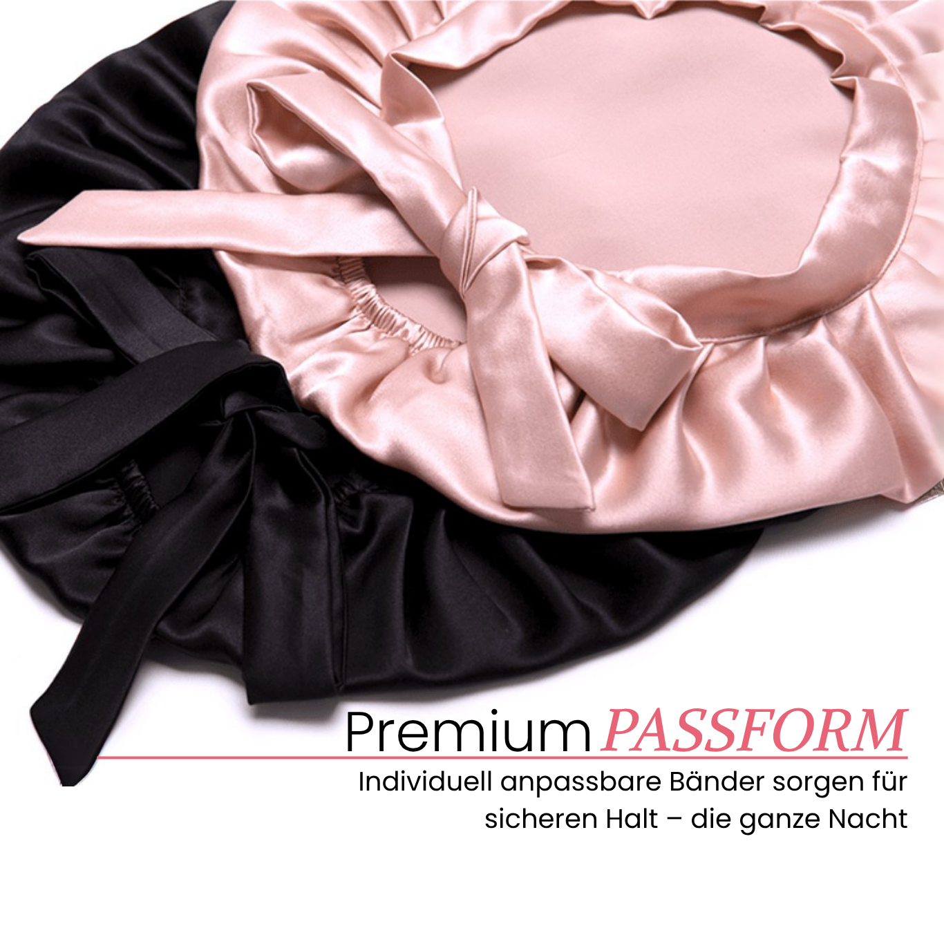 Deluxe Seiden Schlafhaube "Schleife"